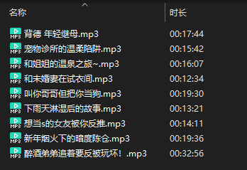 B站温以泠御姐付费音声 9MP3 220MB  第2张